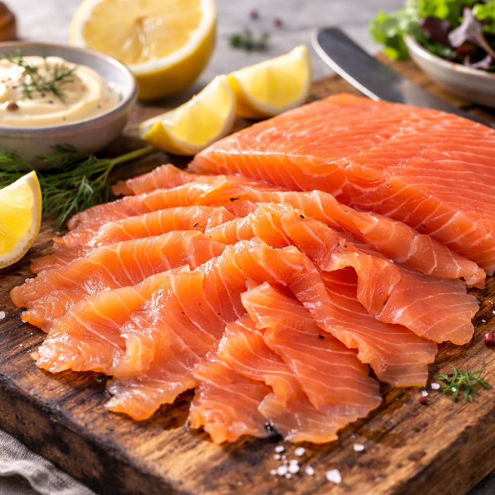 Gravlax de saumon