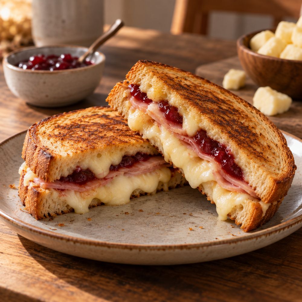 Grilled cheese au fromage en grains