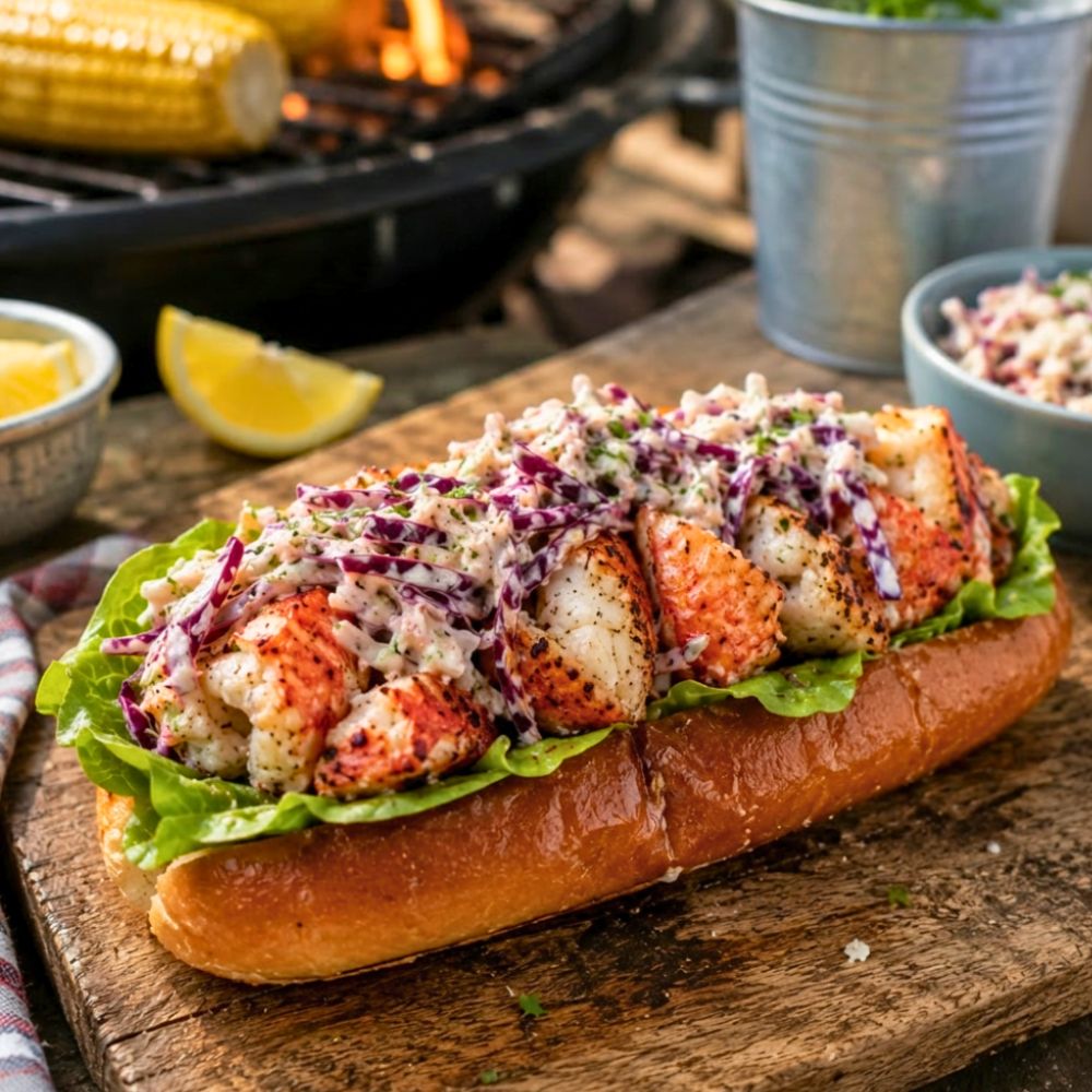 Guédille au homard grillé
