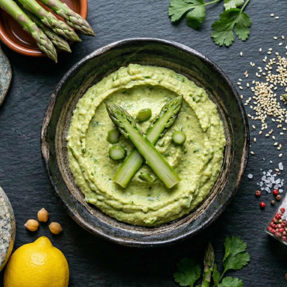 Hummus aux asperges du québec