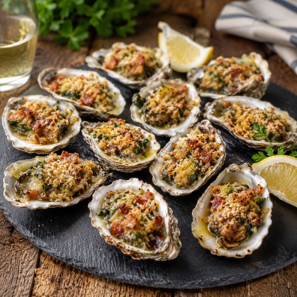 Huîtres gratinées au bbq