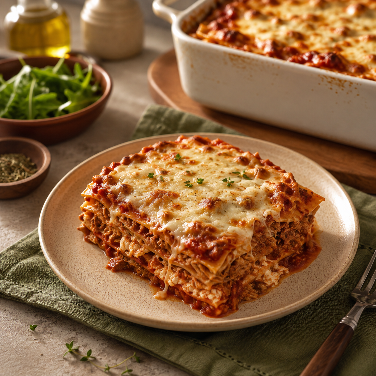 Lasagne au porc effiloché