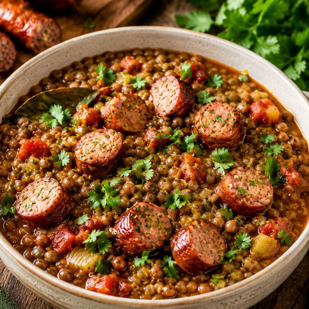 Lentilles saucisses