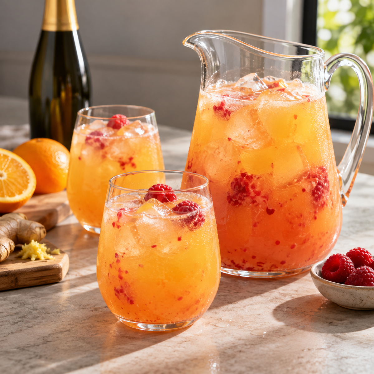 Mimosa au cidre de glace