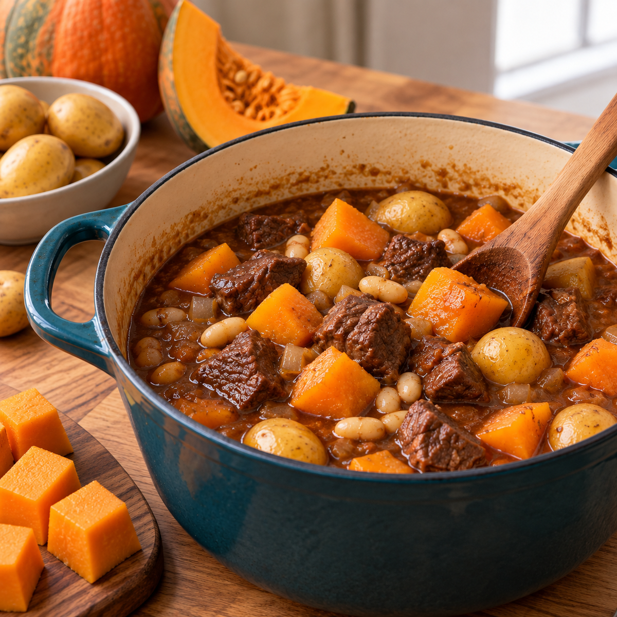 Mijoté de bœuf et courge