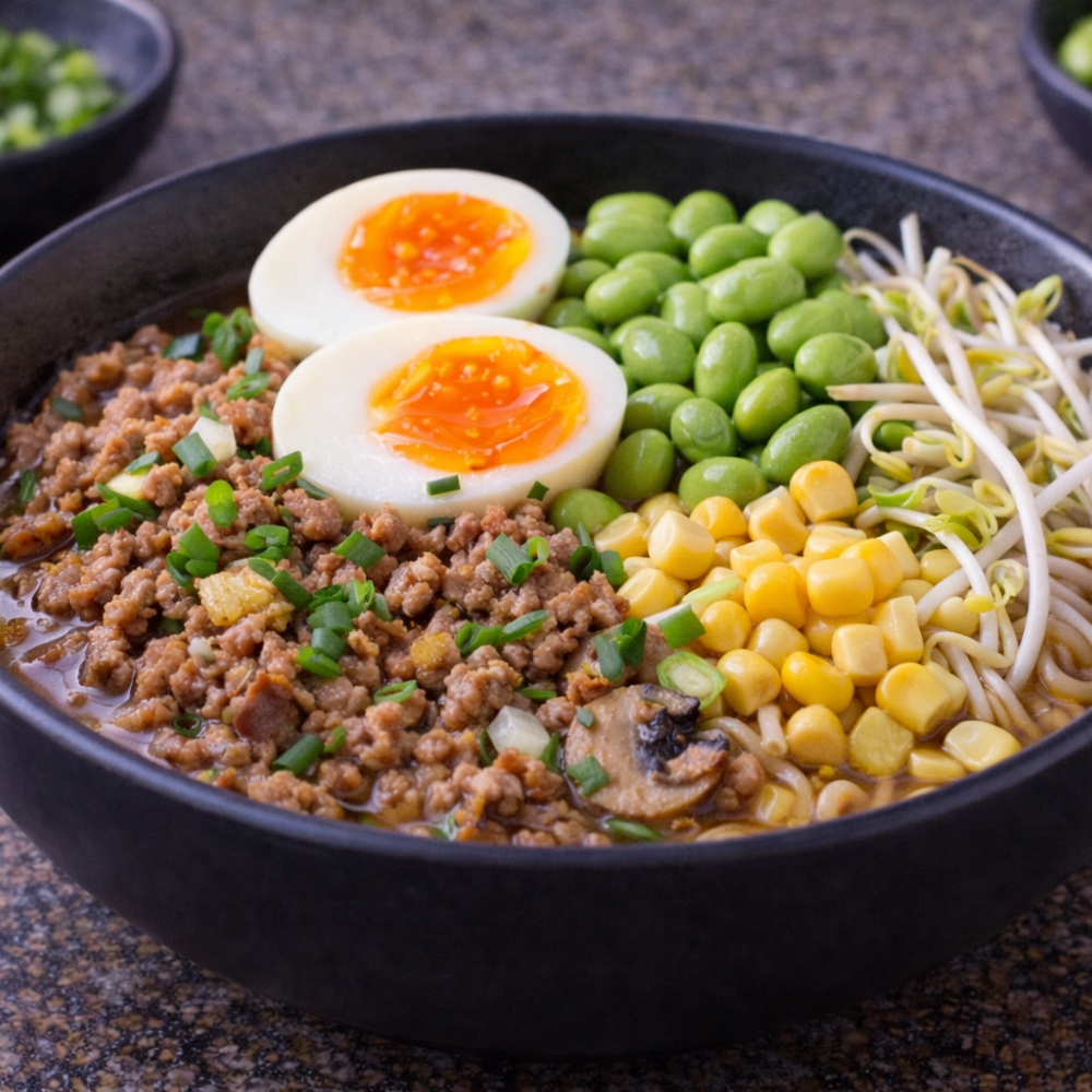 Nouilles à l'asiatique volcano