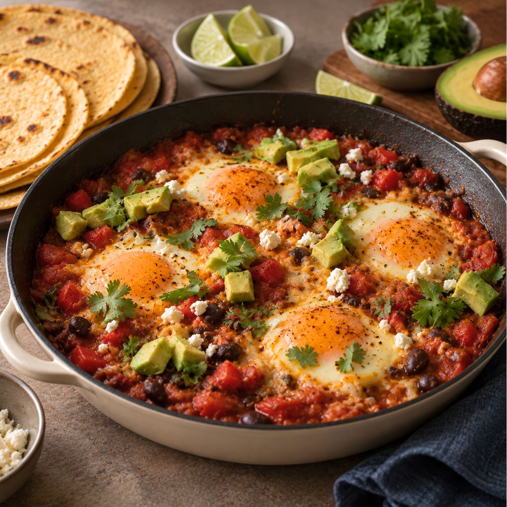 Œufs déjeuner façon huevos rancheros
