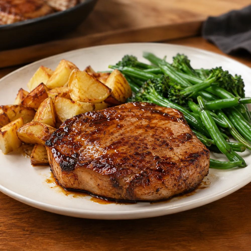 Pavé de longe de porc au café