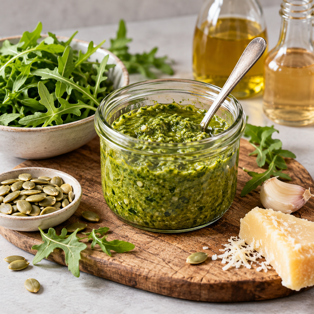 Pesto Roquette et Graine de Citrouille