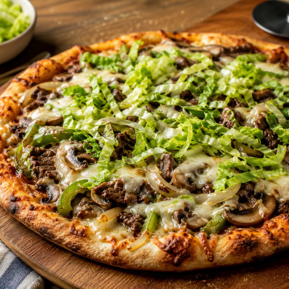 Pizza Philly steak