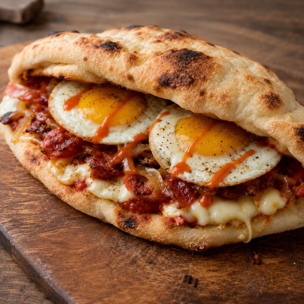 Pizza sandwich déjeuner