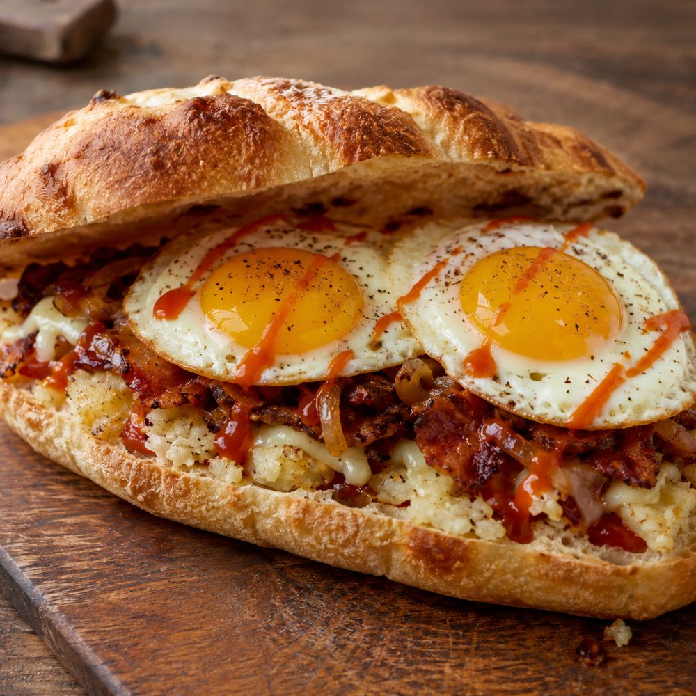 Pizza sandwich déjeuner