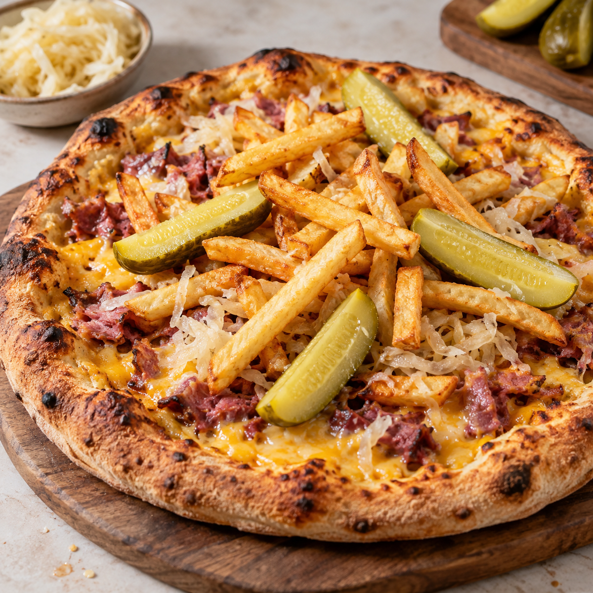 Pizza smoked meat