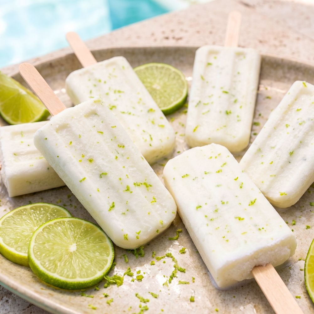 Popsicles coco et lime