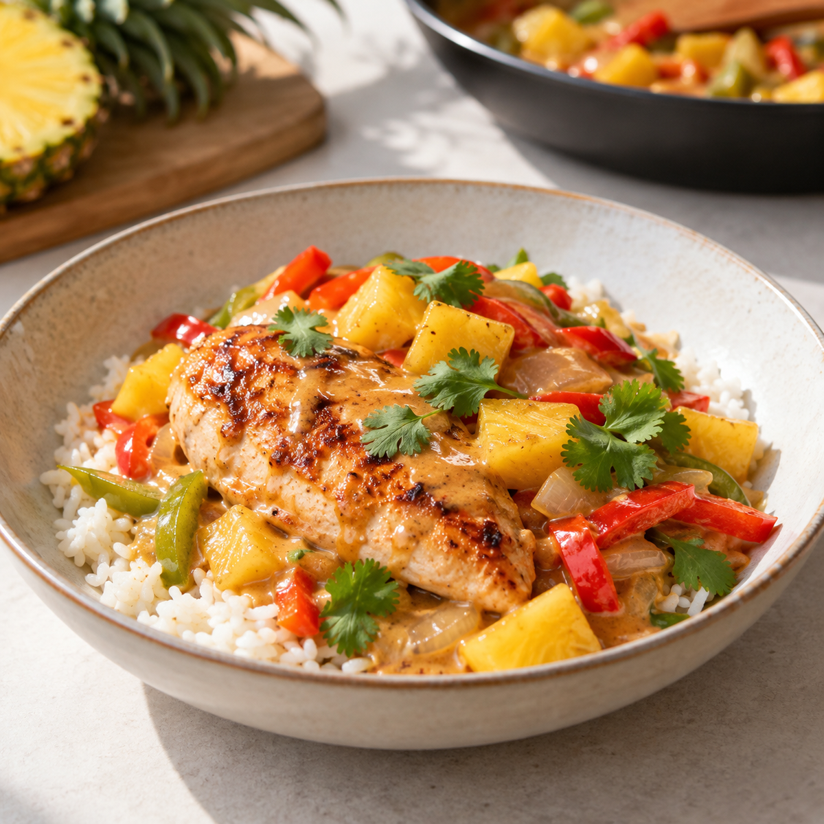 Poulet à l'hawaïenne