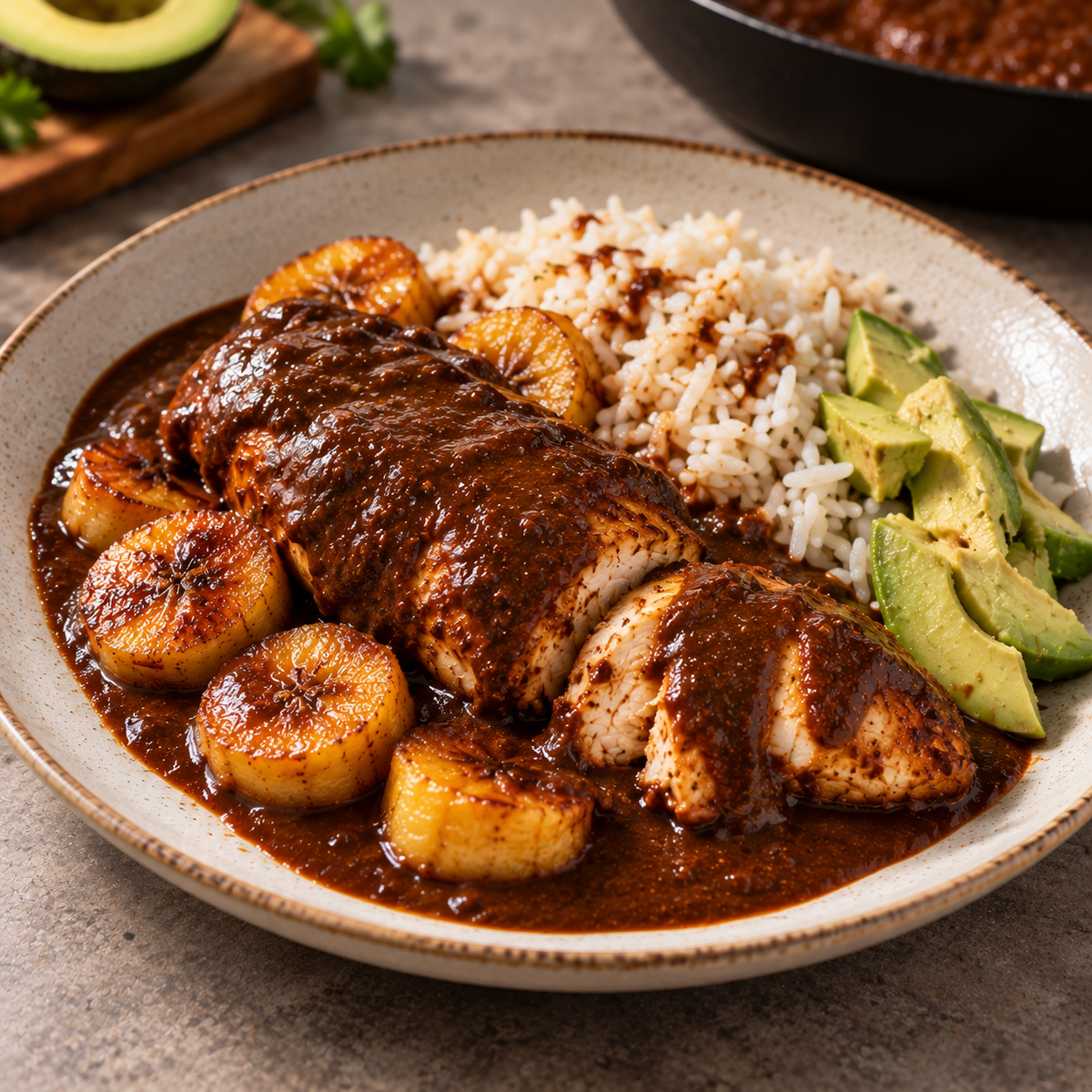 Poulet mole