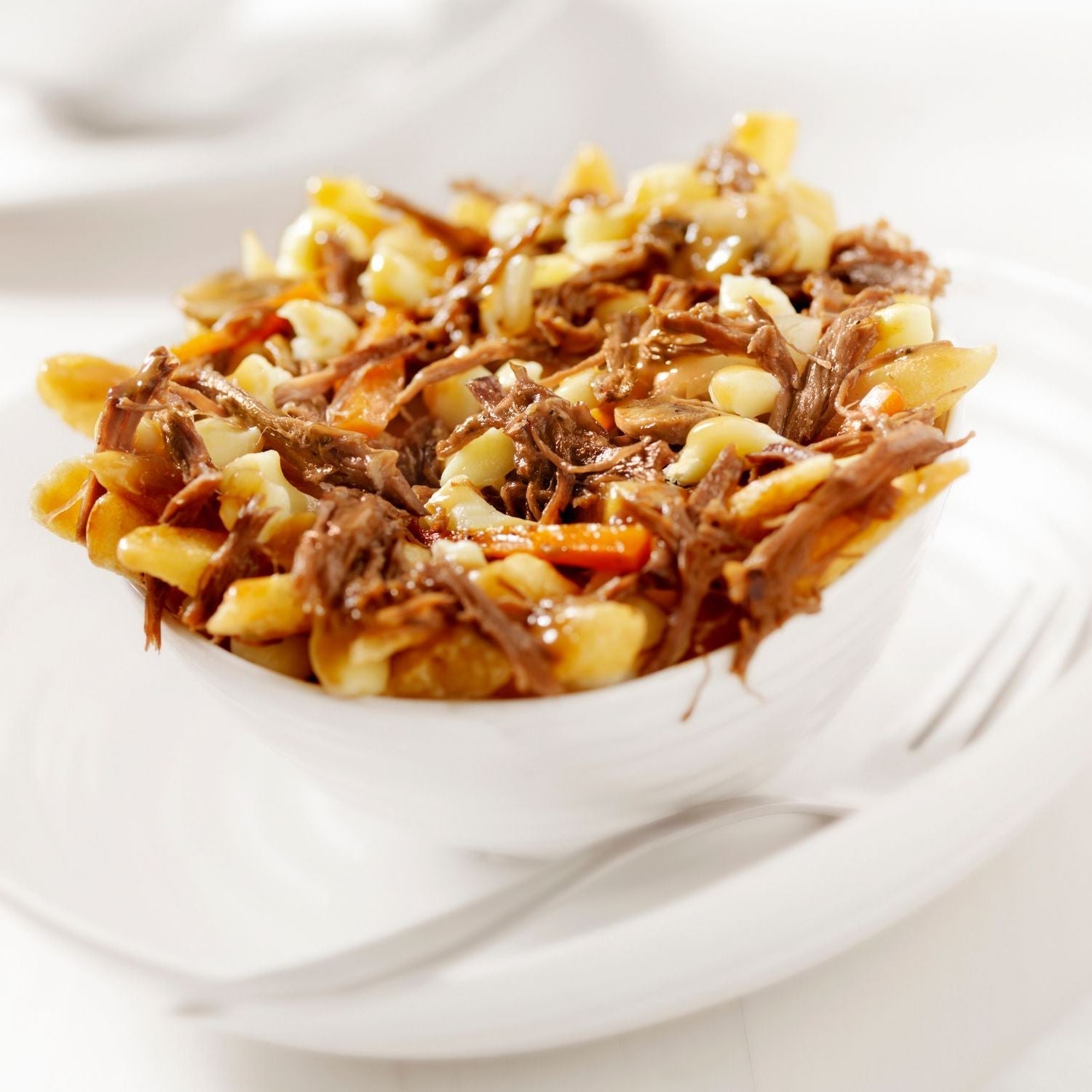 Poutine au porc effiloché