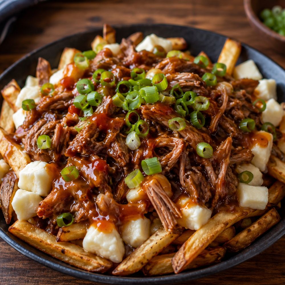 Poutine cochonne aux effluves asiatiques