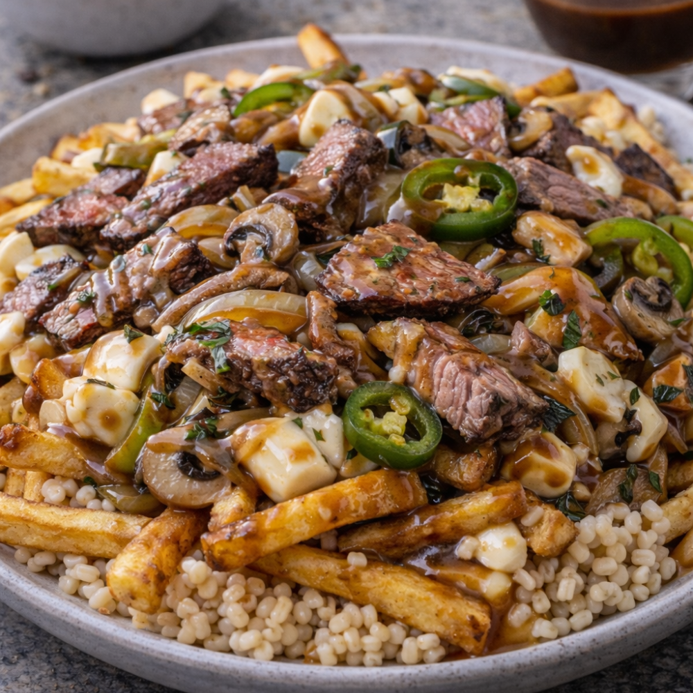 Poutine philly steak