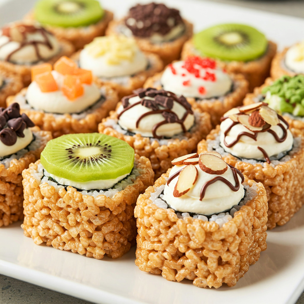 Rouleau de sushi dessert