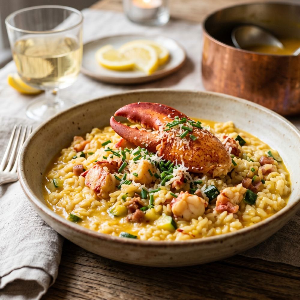 Risotto homard et safran