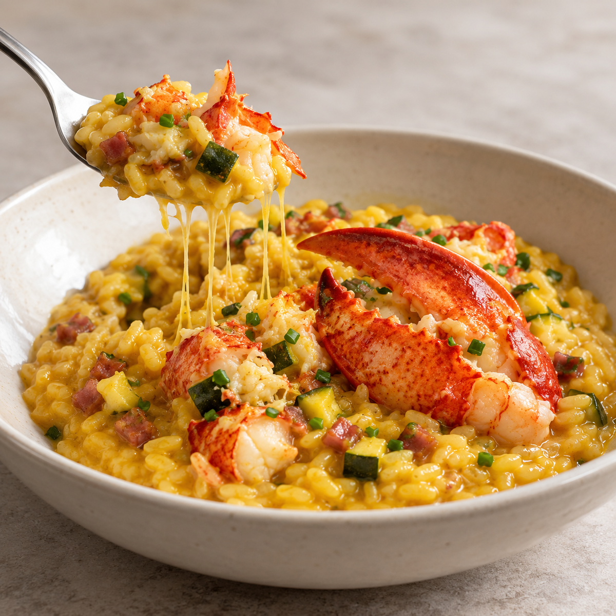 Risotto homard et safran
