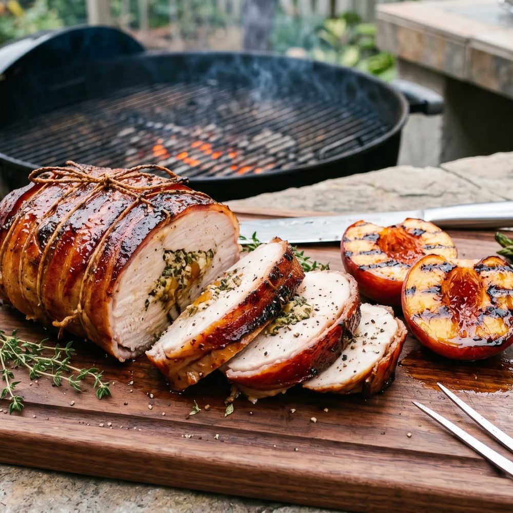Rôti de dindon au barbecue