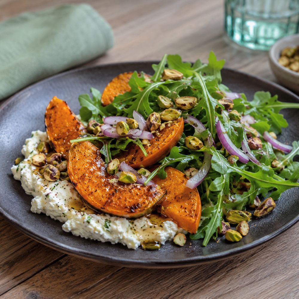 Salade de courge aux pistaches