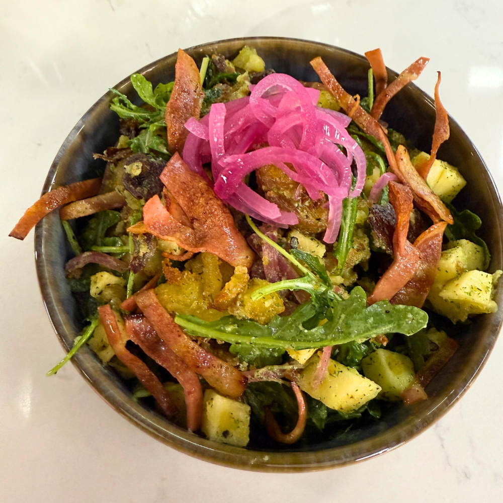 Salade de patates croustillante