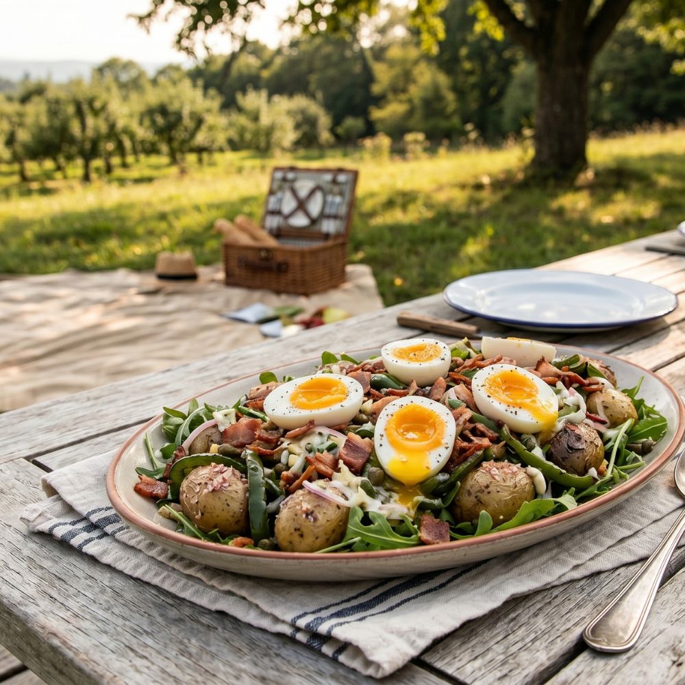 Salade de pommes de terre au gros sel