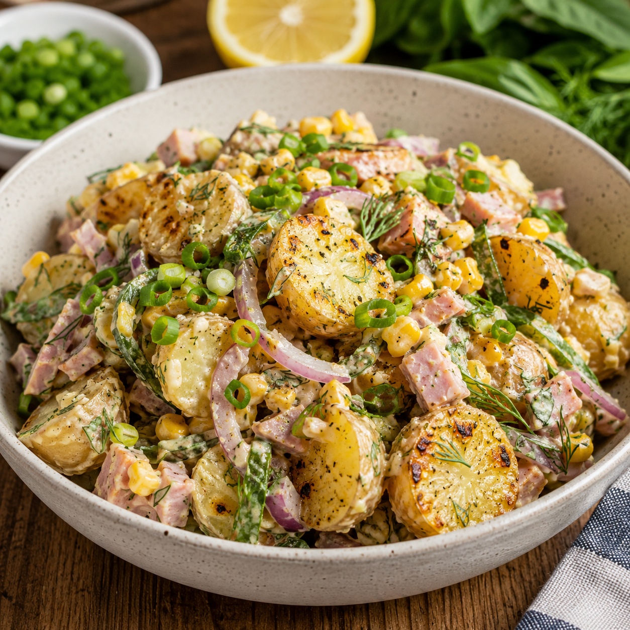 Salade de pommes de terre grillées
