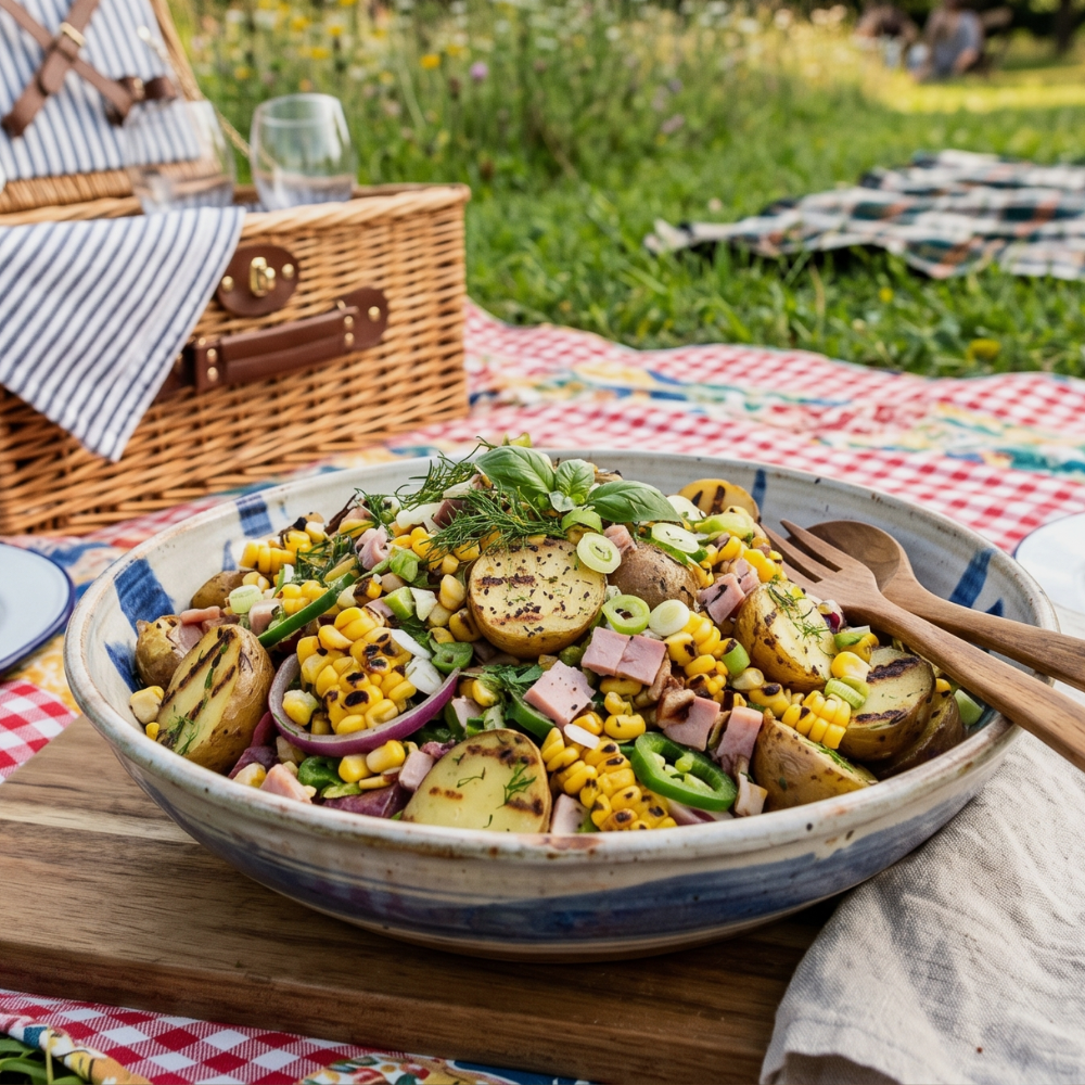 Salade de pommes de terre grillées