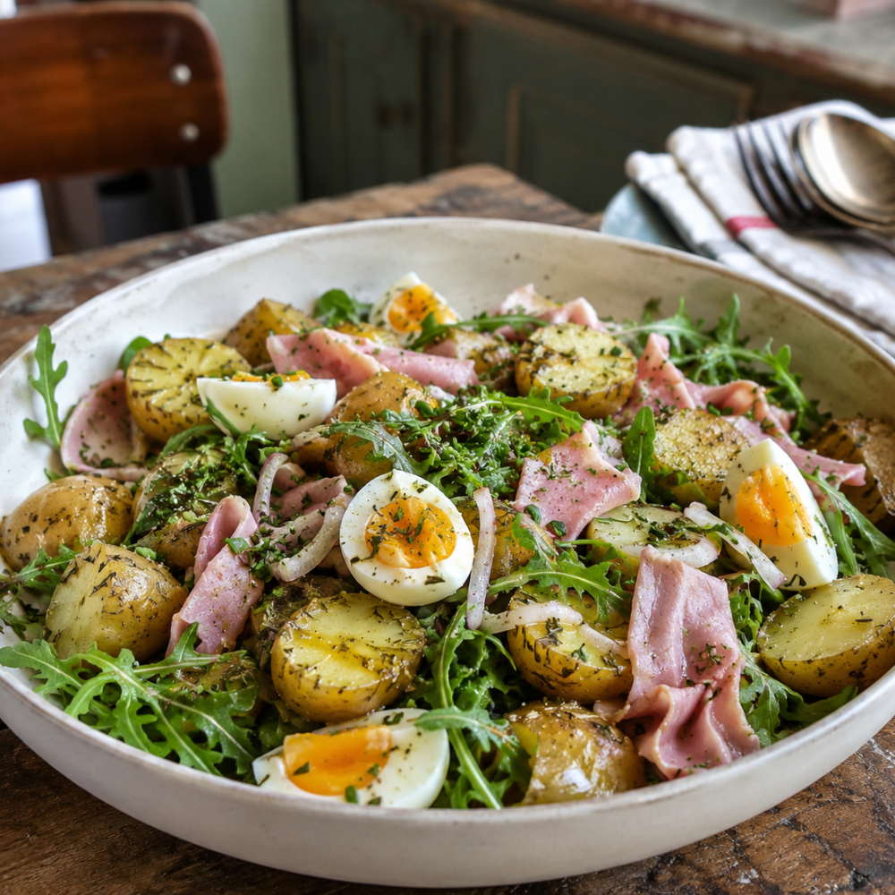Salade de pommes de terre version repas