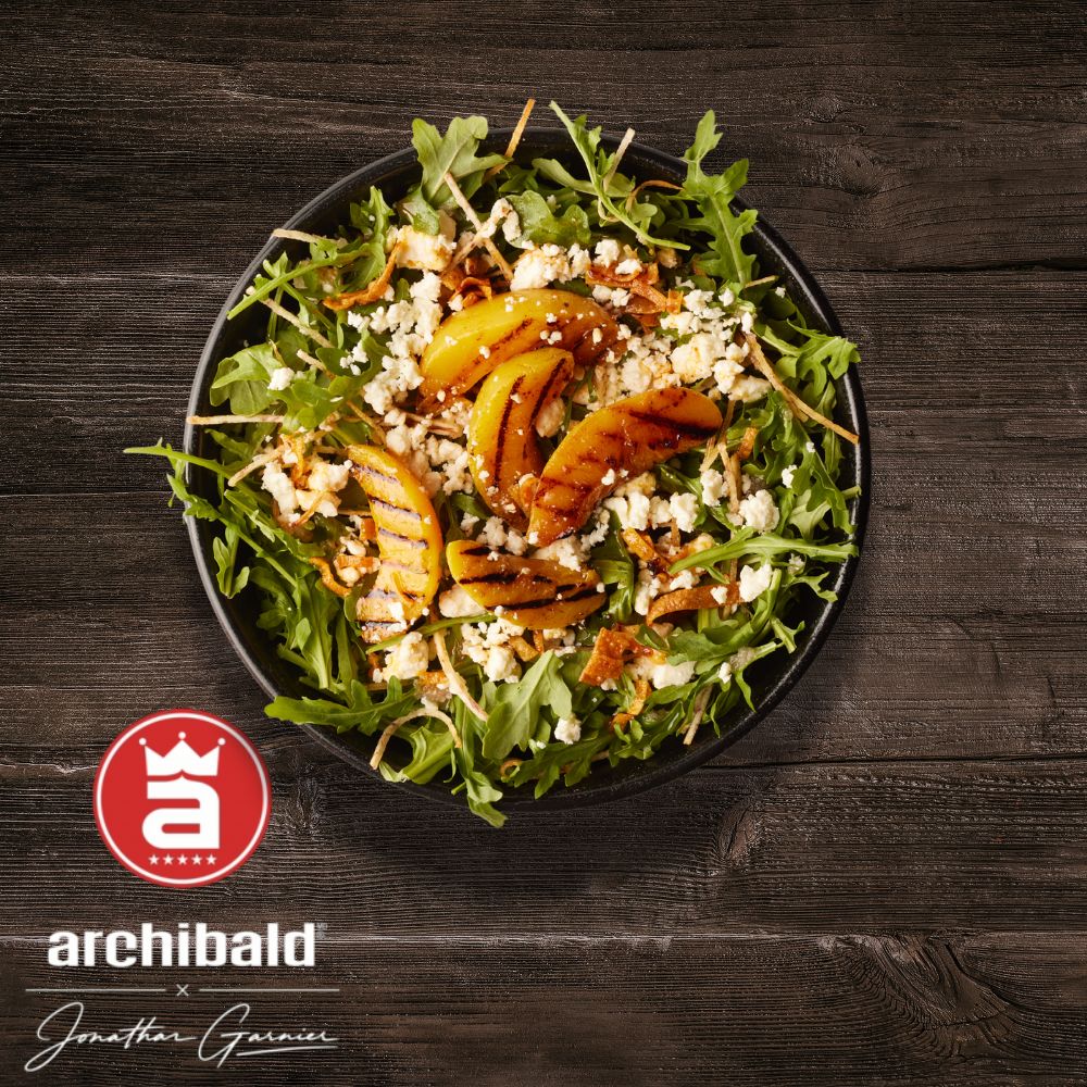 Salade de pêche grillée
