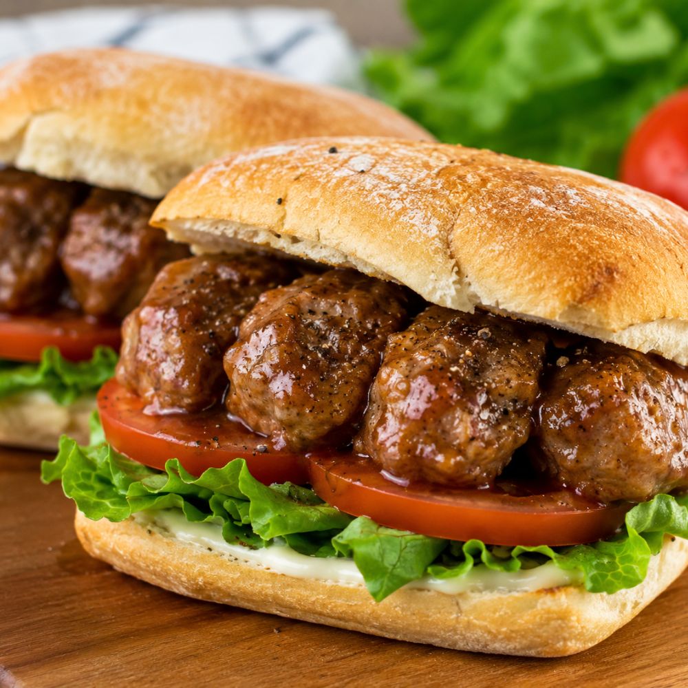 Sandwich aux boulettes de porc