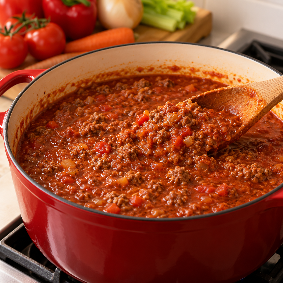Sauce à spag aux trois viandes