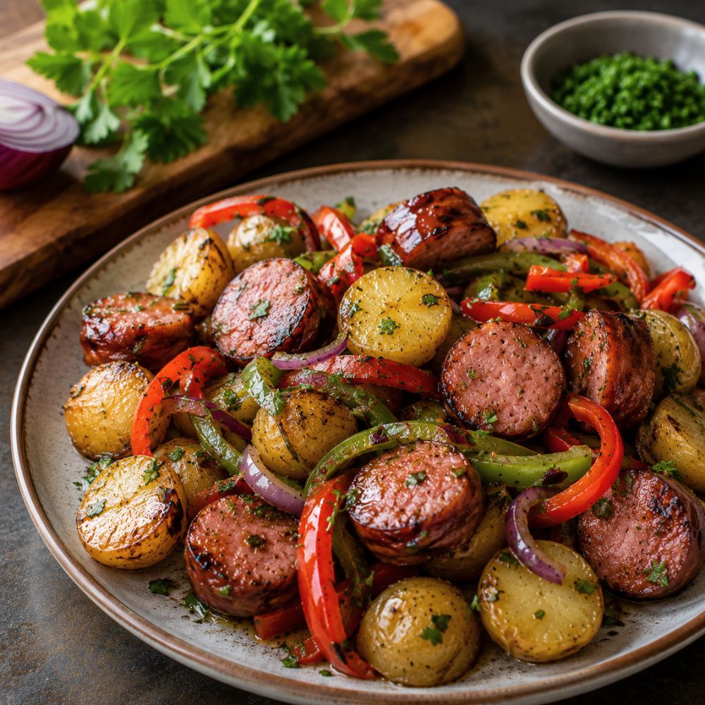 Saucisse Jumbo Roma et salade de patate tiède