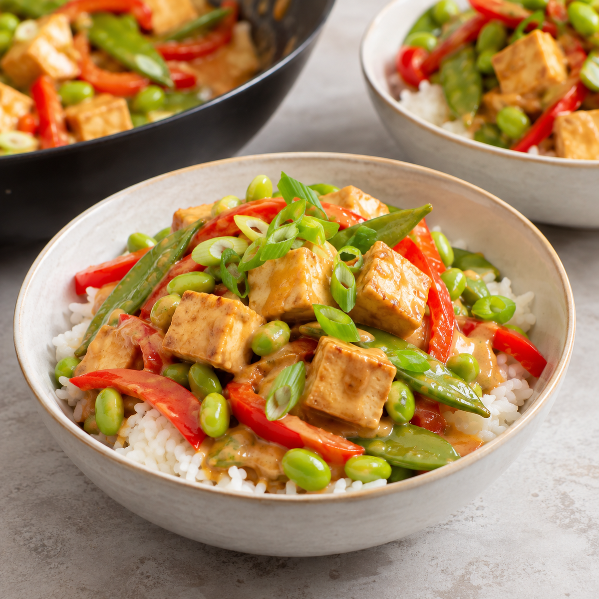 Sauté de légumes et tofu