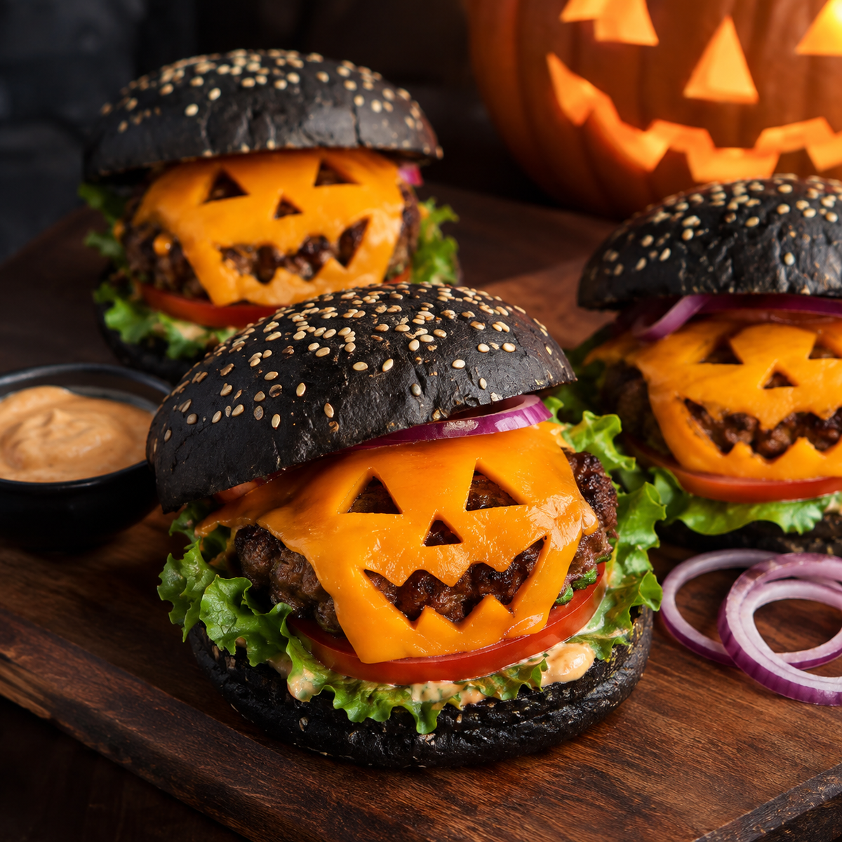 Smash burgers d'Halloween