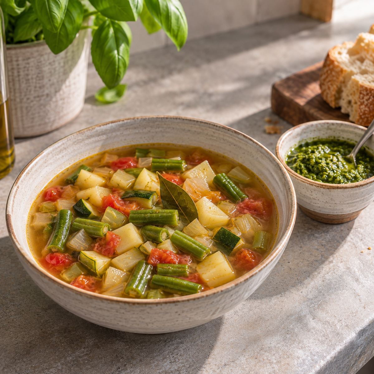 Soupe au pistou provençale