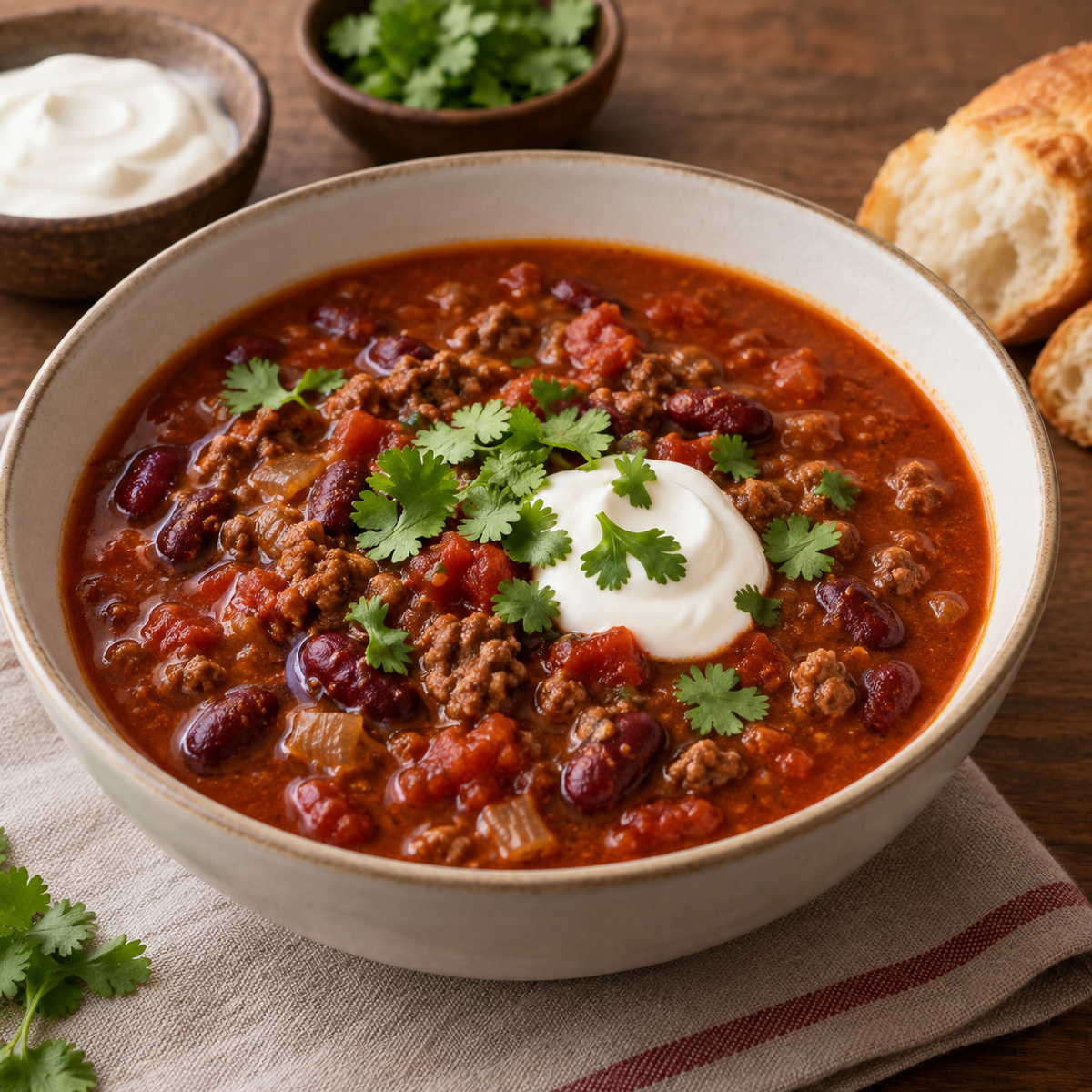 Soupe chili con carné