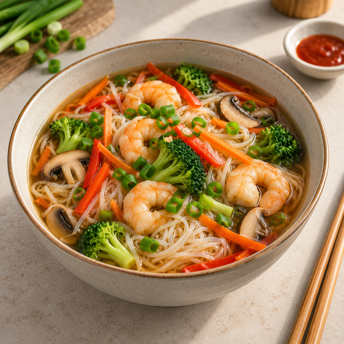 Soupe repas à l’asiatique