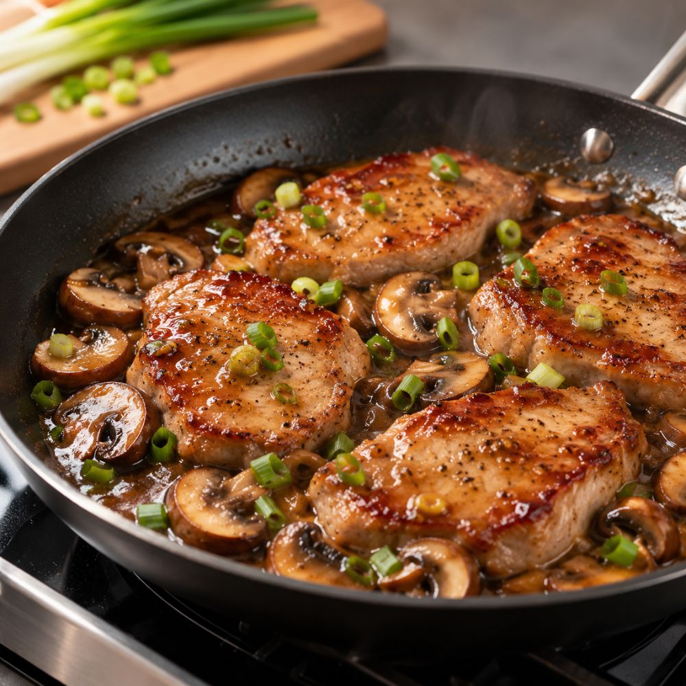 Steaks de porc asiatiques