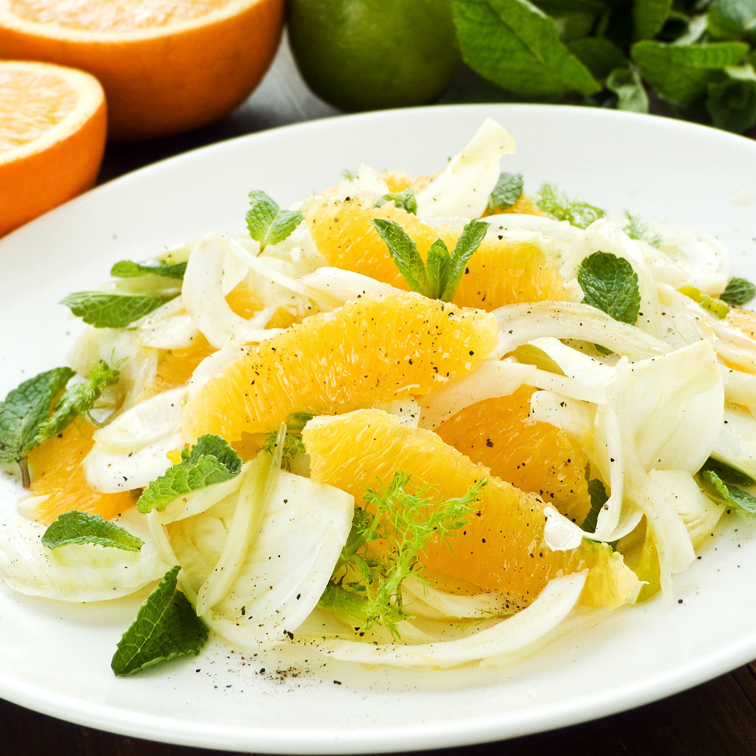 Tartare de saumon au fenouil et orange