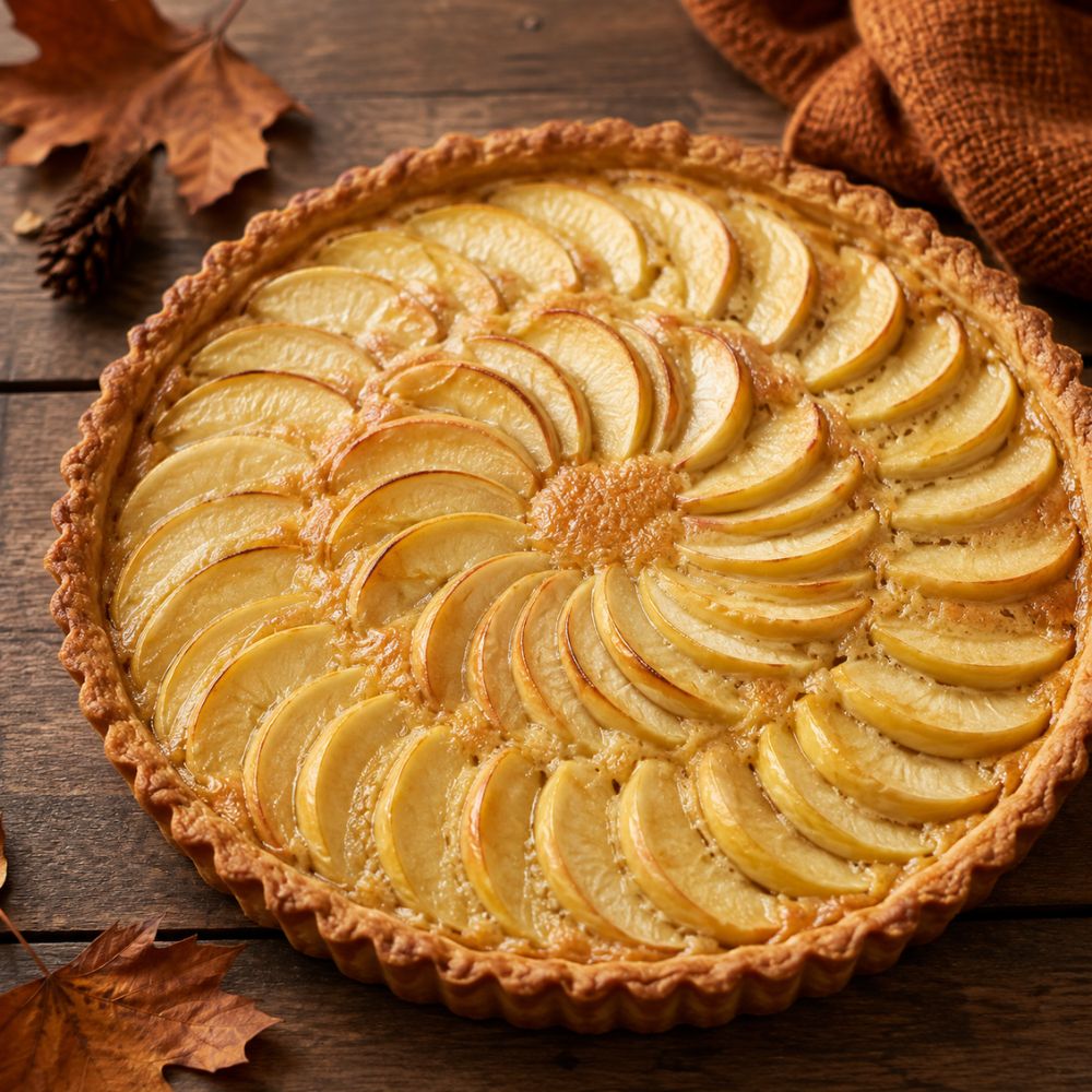 Tarte aux pomme et amandes