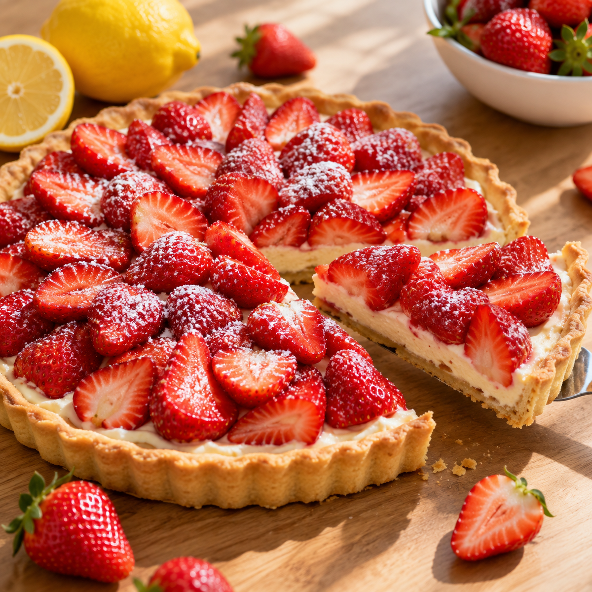 Tarte mascaprone fraise