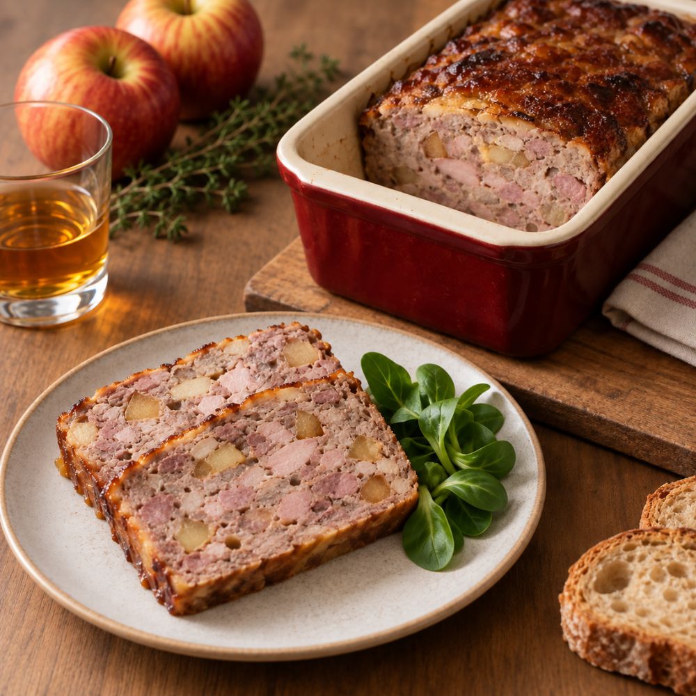 Terrine de canard aux pommes