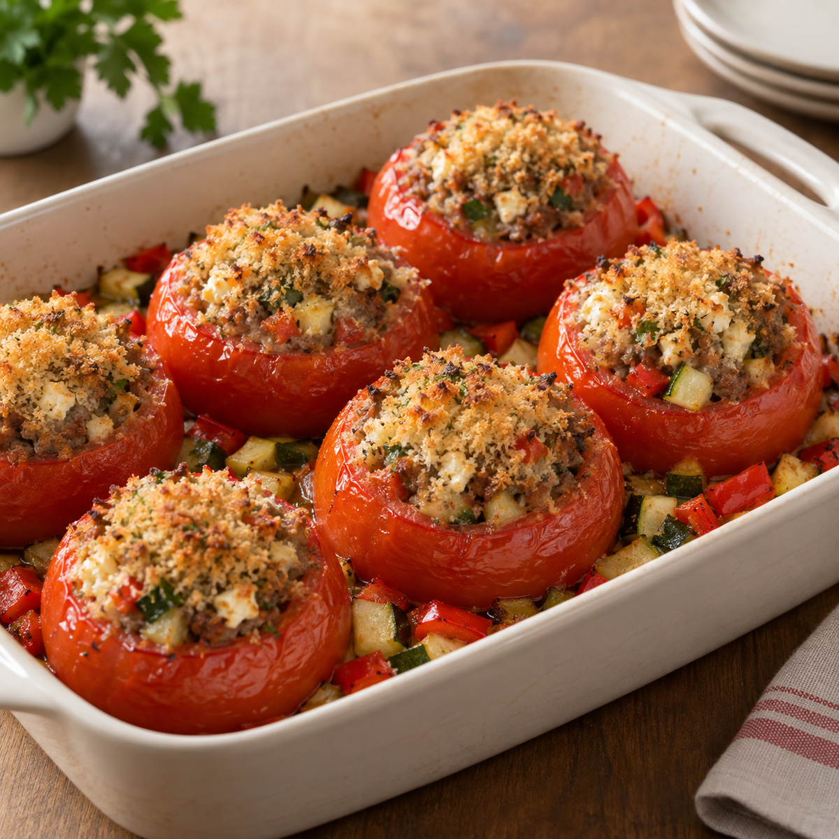 Tomates farcies savoureuses