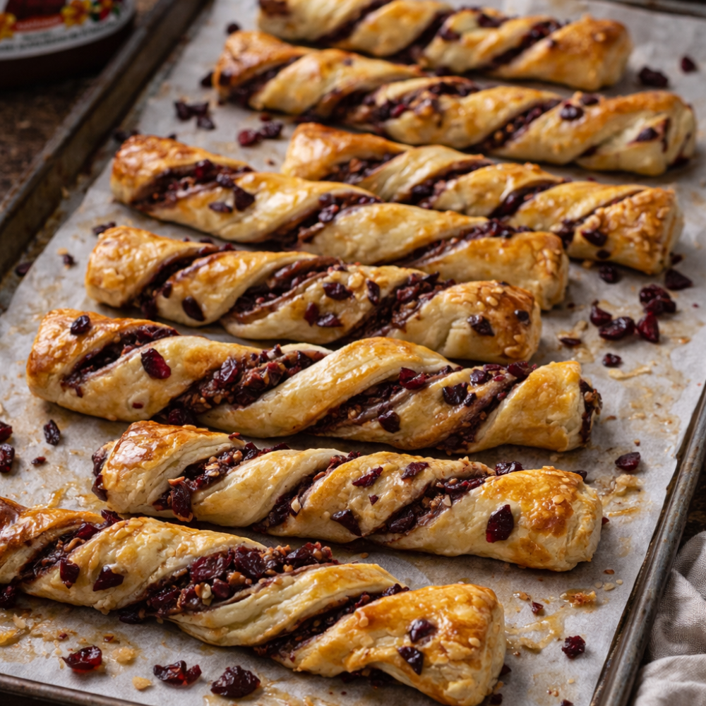 Torsade déjeuner au Nutella canneberge