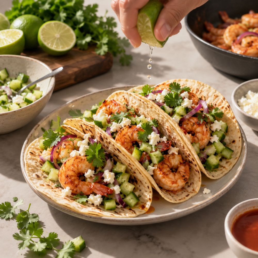 Tortillas de crevettes